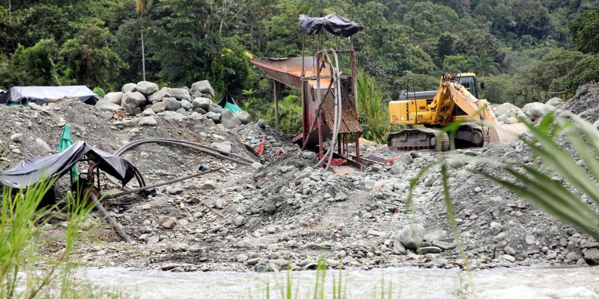 La minería ilegal sigue desvelando a las autoridades en el occidente del Valle del Cauca.