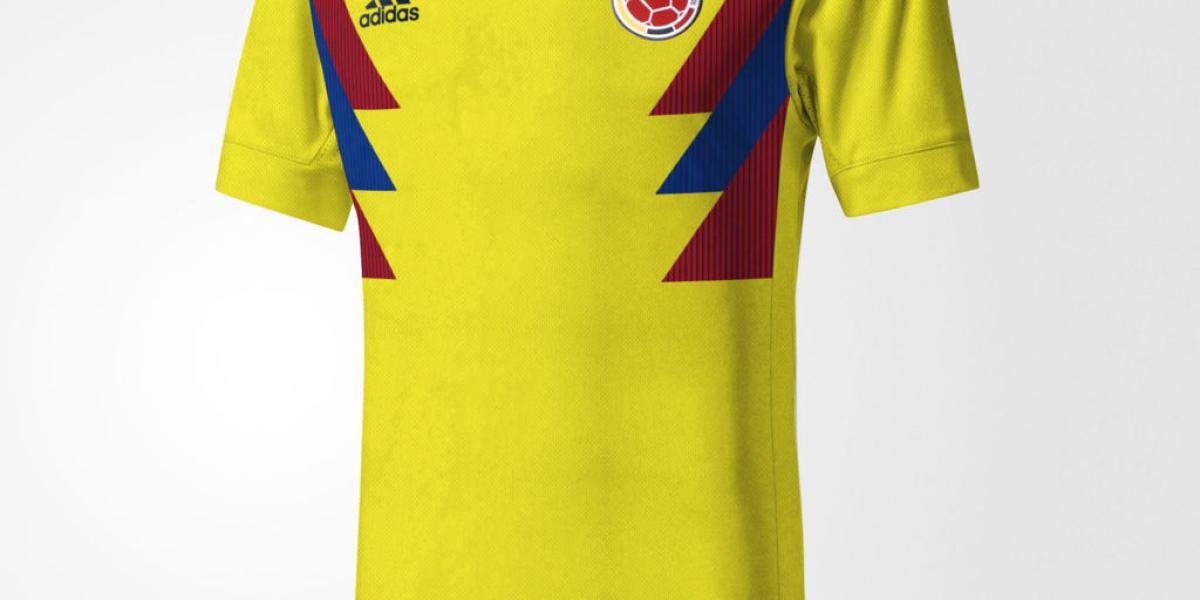 Diseño no oficial de la posible camiseta de Colombia para el 2018.