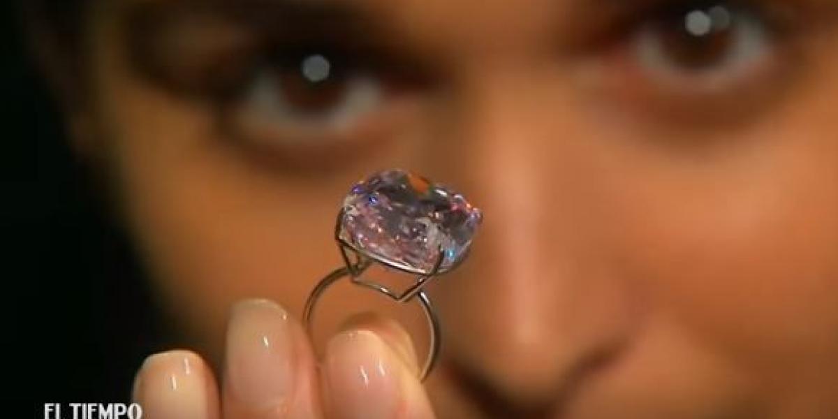 Diamante rosado más grande del mundo es valuado en US$ 30 millones