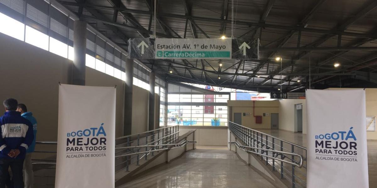 Así luce la recién entregada estación intermedia de TransMilenio en San Cristóbal Sur.