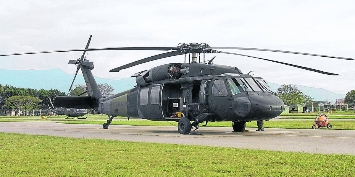 El helicóptero del incidente fue un Black Hawk del Ejército Nacional