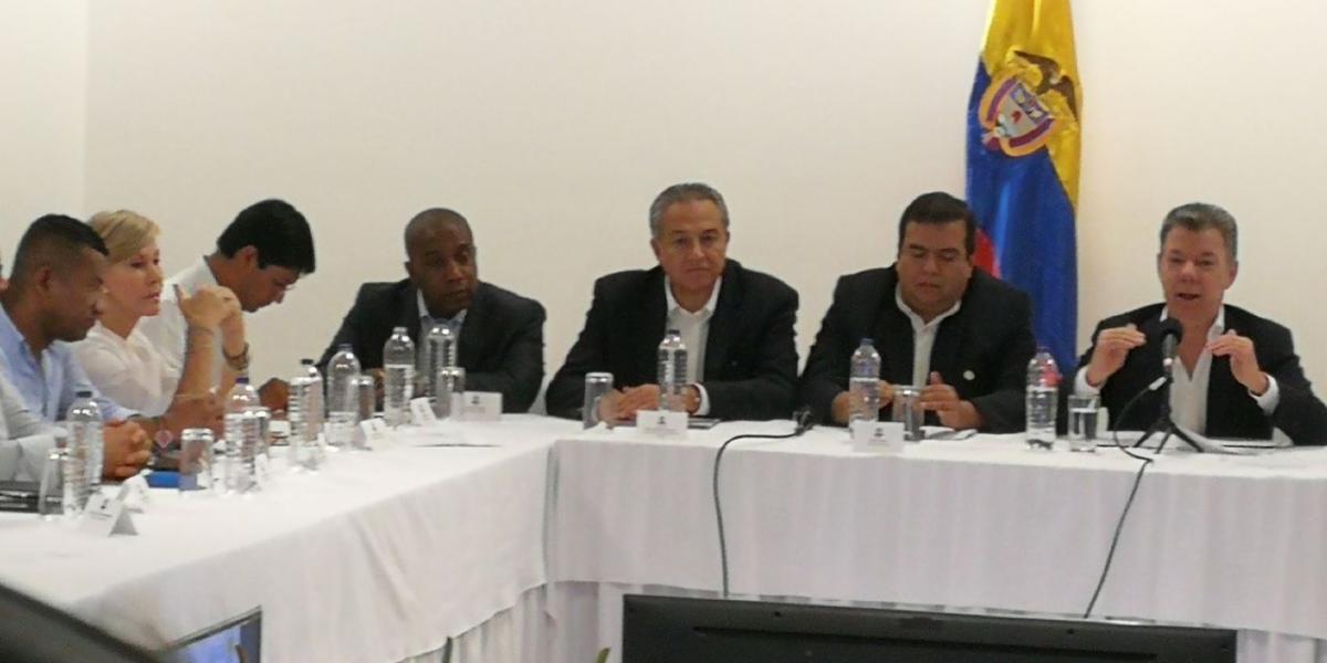 El Ocad deliberó en Popayán y ahí estuvo el Presidente Juan Manuel Santos.