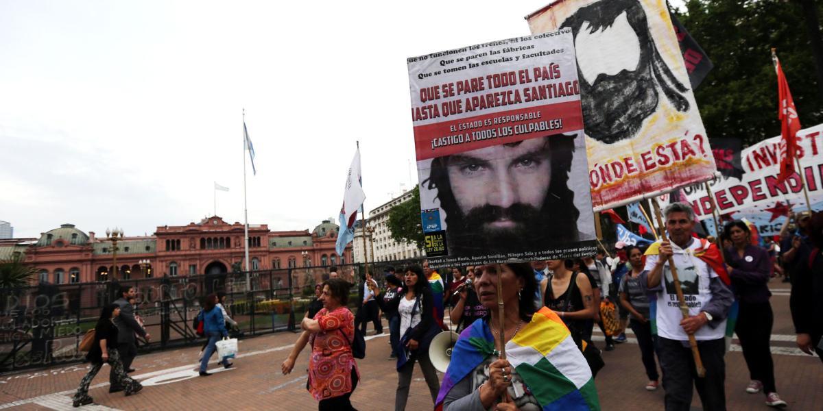 Múltiples marchas se han realizado en Argentina para exigir respuestas al gobierno sobre la desaparición de Santiago Maldonado.
