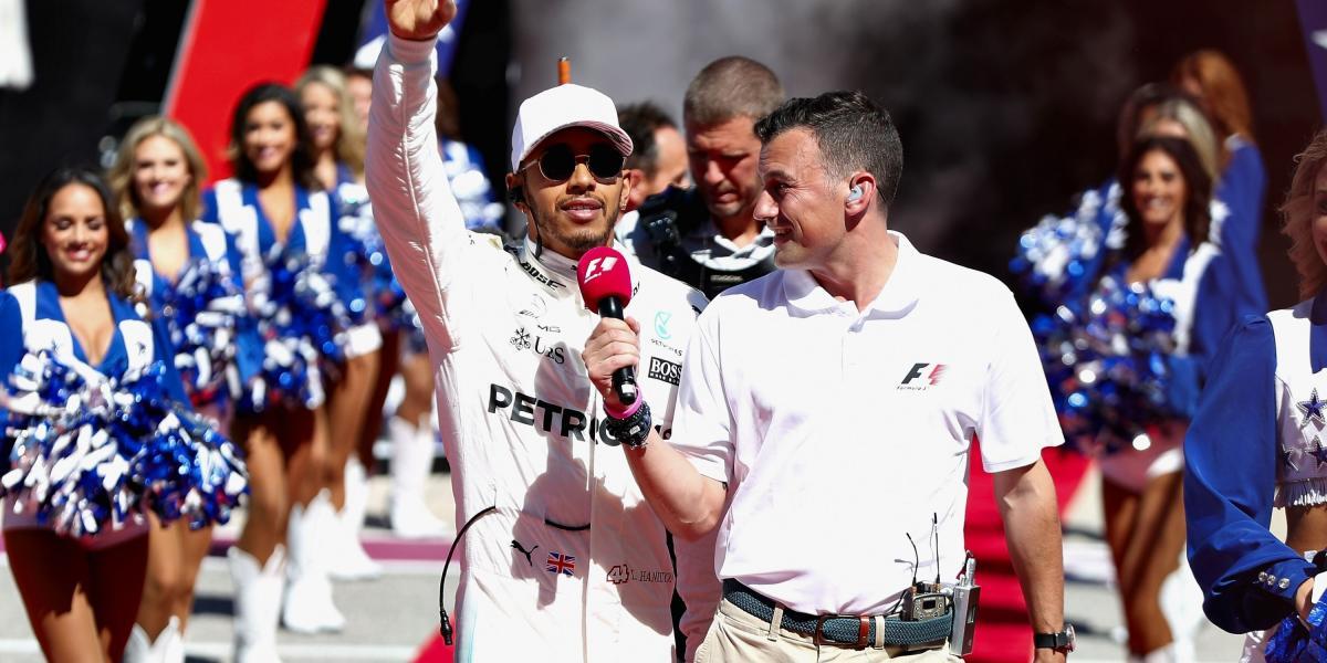 Lewis Hamilton celebra su triunfo.
