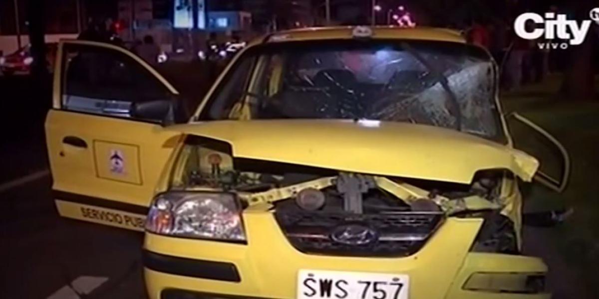 Taxista muerto tras accidente al norte de Bogotá