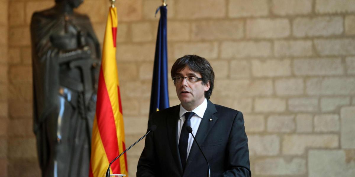 Carles Puigdemont, presidente independentista catalán.