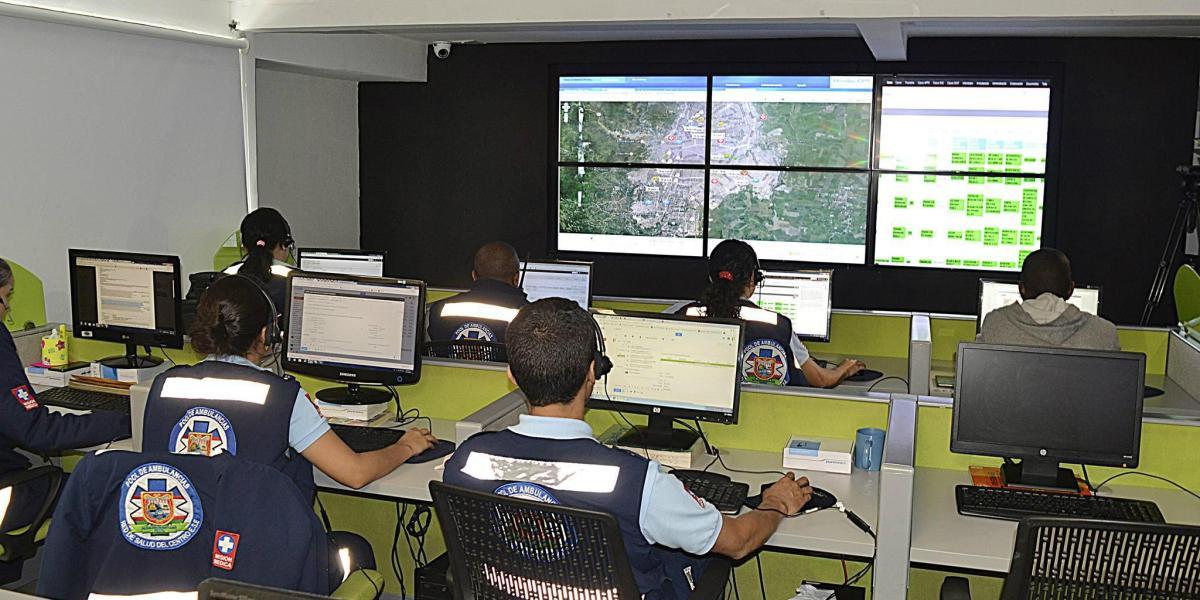 El año pasado se presentó el centro de control en Cali para monitorear la circulación y el servicio de las ambulancias.