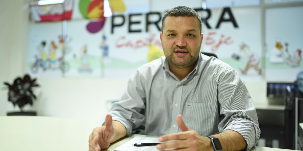Carlos Maya, secretario de Hacienda de Pereira, cree que alcanzarán la meta de recaudo de impuestos.