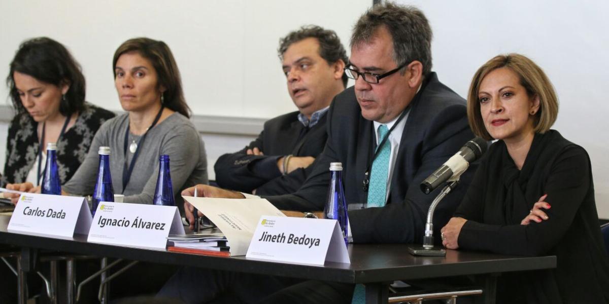 La periodista de EL TIEMPO Jineth Bedoya dijo que el gobierno colombiano todavía tiene una deuda pendiente con la libertad de expresión.
