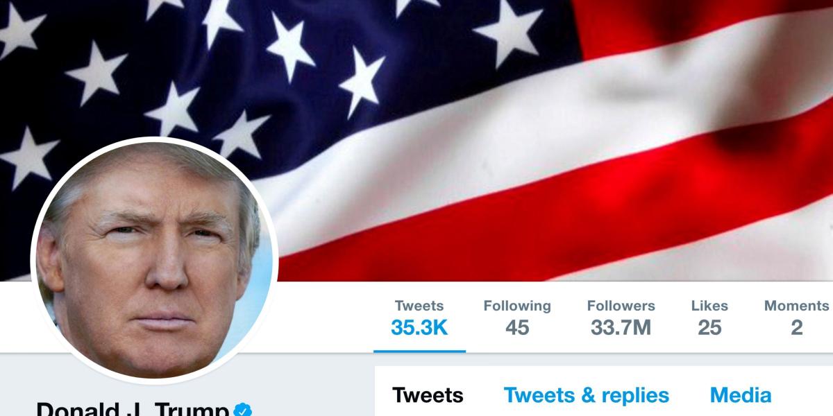 Donald Trump tiene 41,7 millones de seguidores en su cuenta personal.