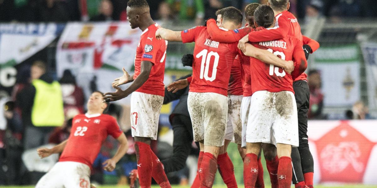 La Selección de Suiza tras empatar o-o con Irlanda del Norte, consiguió su tiquete a Rusia 2018.