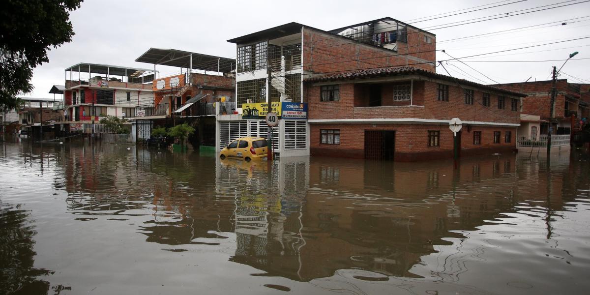 Inundación presentada en el barrio Jorge Eliécer Gaitán de Cali el pasado miércoles.