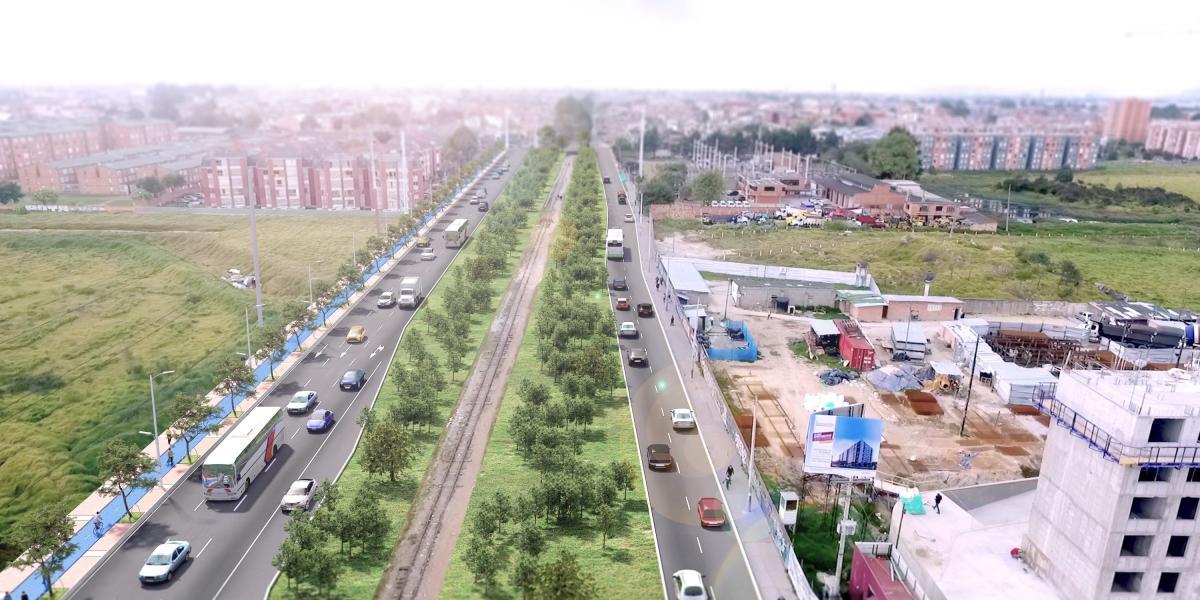 Esta avenida tendrá tres carriles por sentido y ciclorruta. Se beneficiarán los habitantes de Fontibón.
