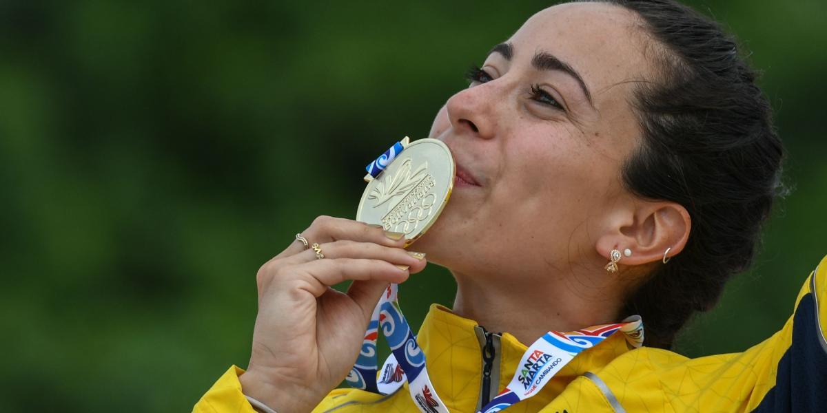 La colombiana Mariana Pajón ganó su segundo oro en los Bolivarianos.