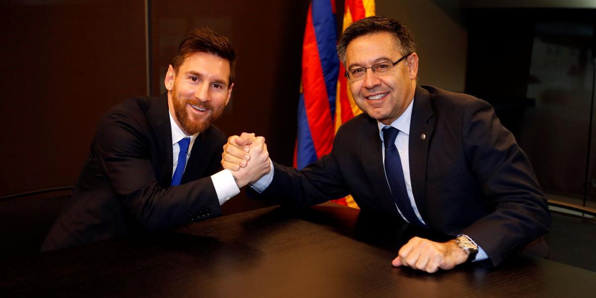 El argentino Lionel Messi renovó su contrato con el Barcelona hasta el año 2021.