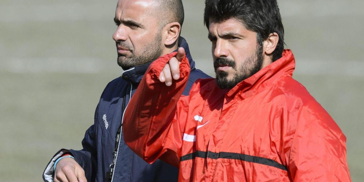 Gennaro Gattuso, el técnico del Milan de Italia.