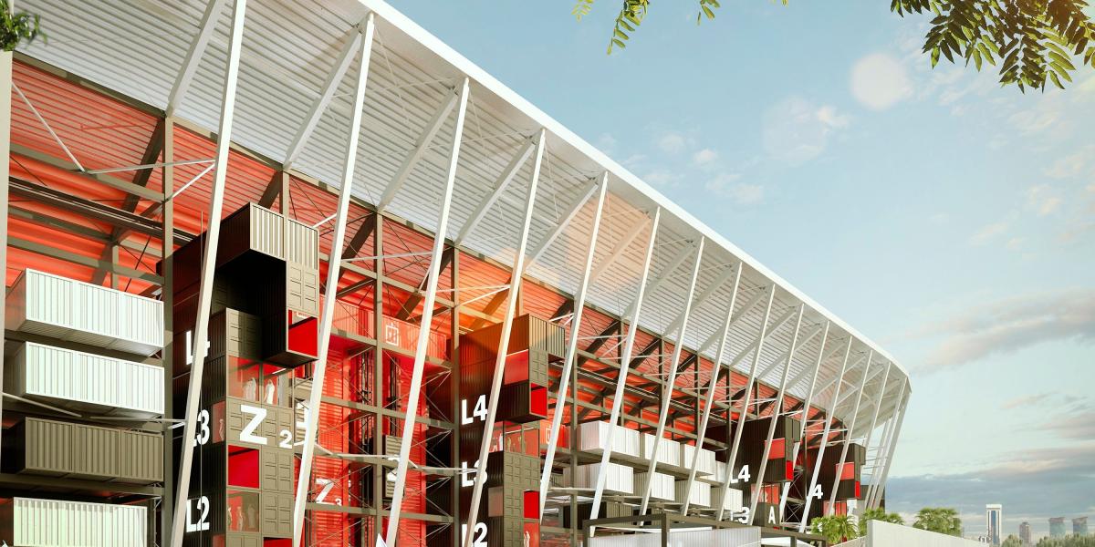 El sorprendente estadio desmontable que harán para el mundial de Catar 2022