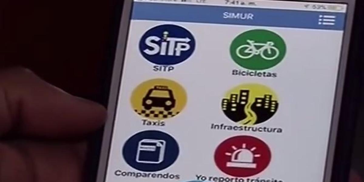 SIMUR, la 'app' que brinda información sobre movilidad en tiempo real