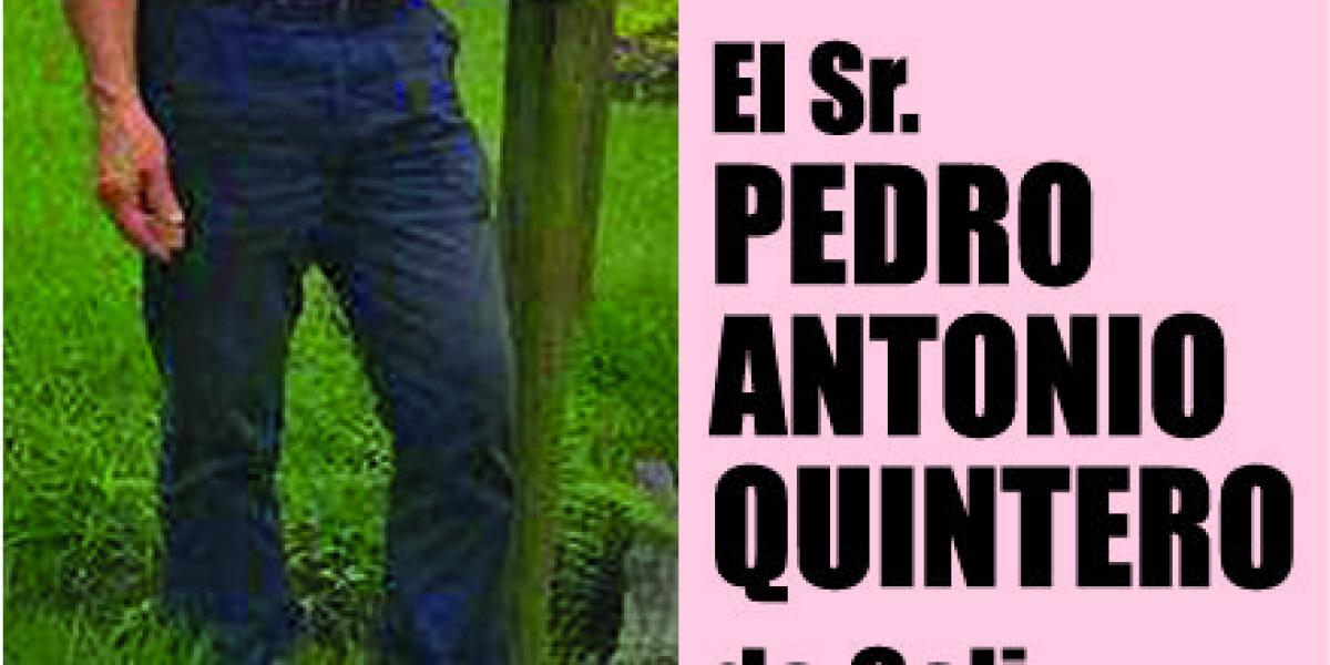 Pedro Antonio Quintero, desaparecido desde el 12 de agosto en Cali.