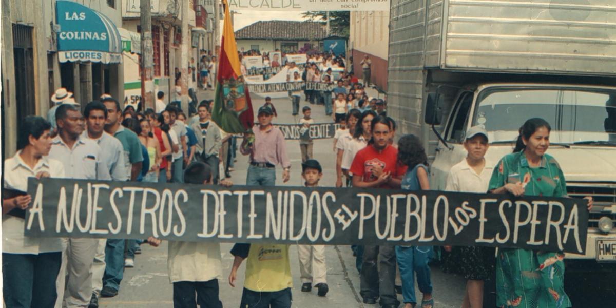 Las capturas masivas generaron marchas de familiares y personas de Quinchía