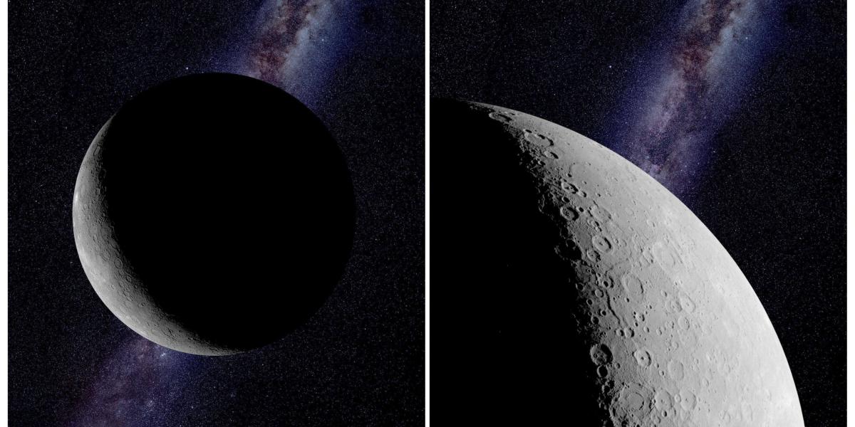 Combo de fotografías facilitadas por la NASA del 
planeta Mercurio.