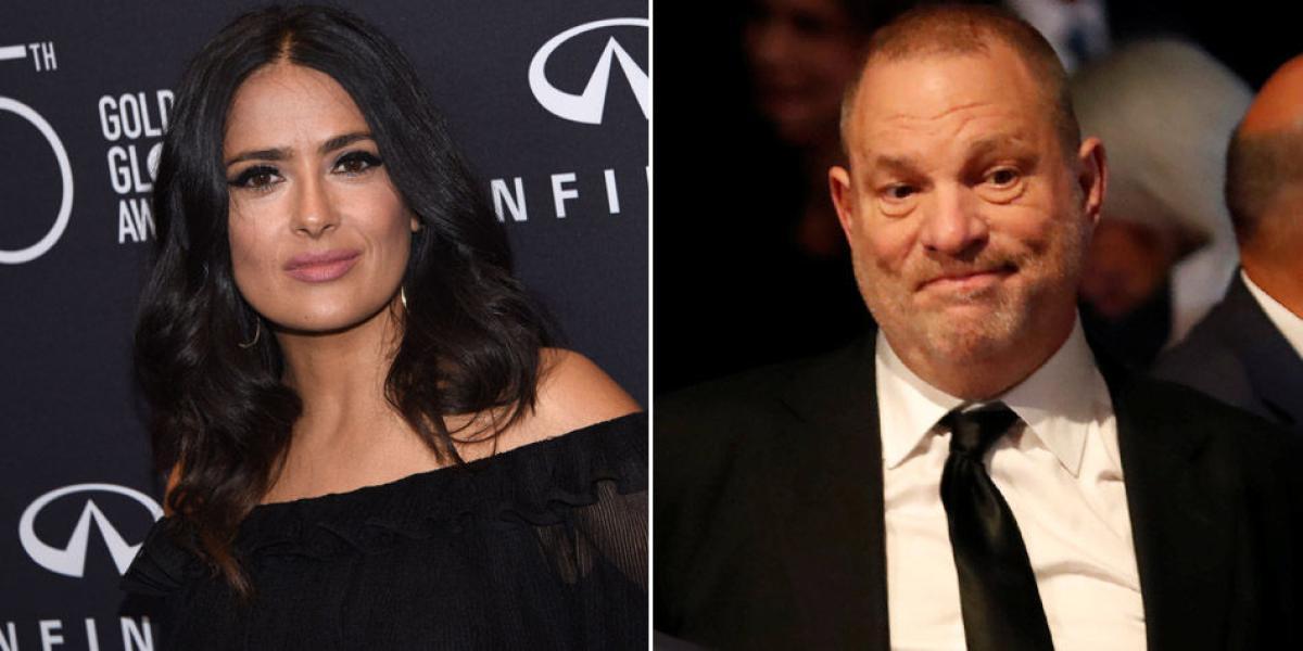 La actriz Salma Hayek denunció acoso sexual por parte del productor de Hollywood Harvey Weinstein.