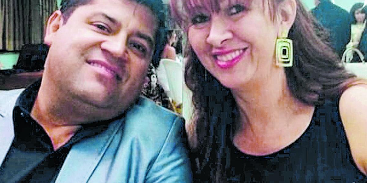 La víctima Alonso Orjuela con su esposa Berta Rueda.