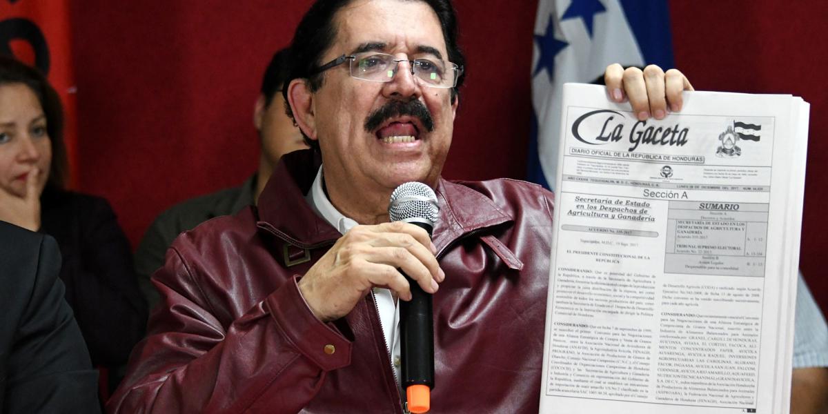 El recurso es puesto por Manuel Zelaya, líder de Alianza de Oposición Contra la Dictadura, coalición que postuló a Salvador Nasralla como candidato.