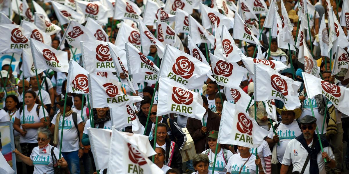 Uno de los logros del año en materia de paz fue la incorporación de las Farc a la vida política, reconvertidas en el partido Fuerza Alternativa Revolucionaria del Común.