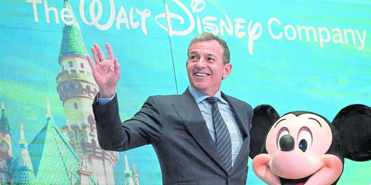 Robert Iger, presidente ejecutivo de Disney, en una apertura de la Bolsa de Nueva York.