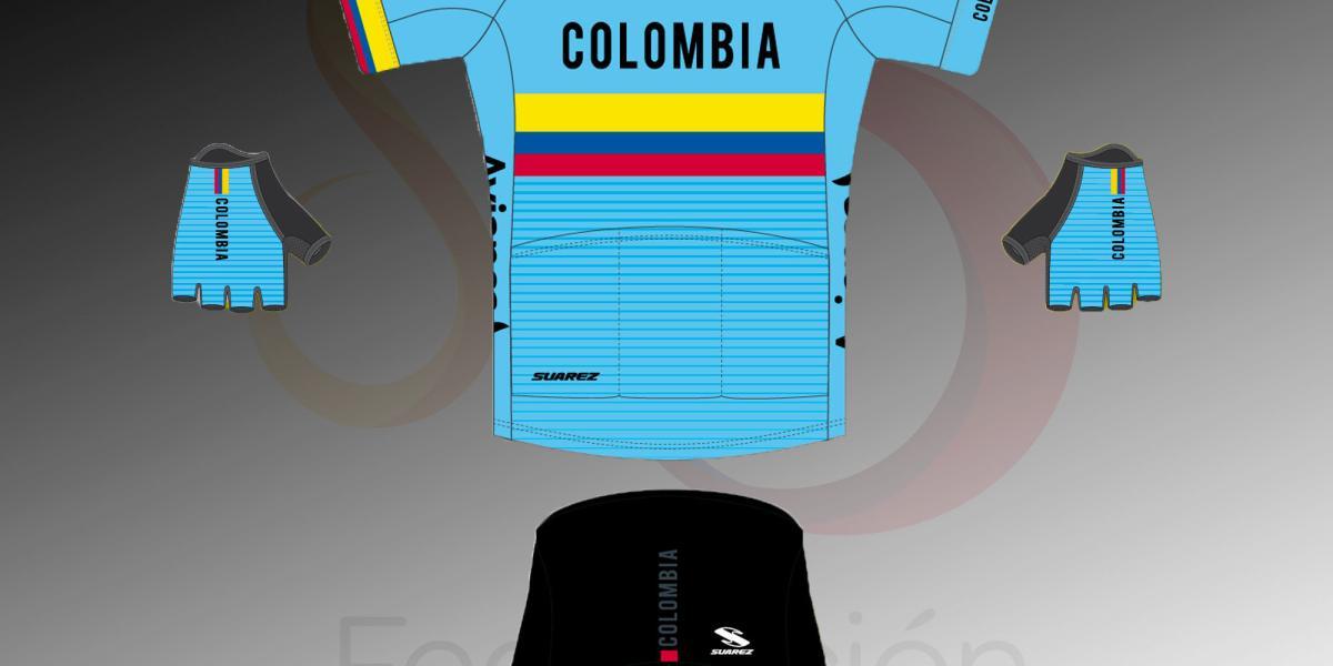 Esta es la nueva indumentaria de los seleccionados colombianos de ciclismo para 2018.