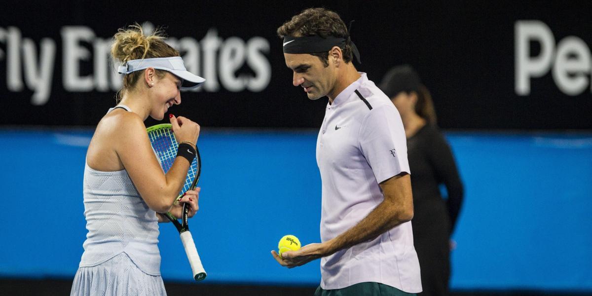 Belinda Bencic y Roger Federer dieron el triunfo a Suiza.