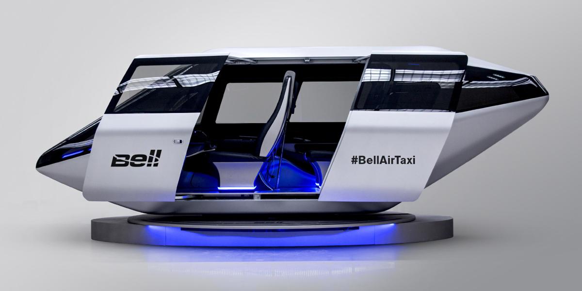 Bell mostró un prototipo de simulador de realidad virtual de su vehículo durante el CES.
