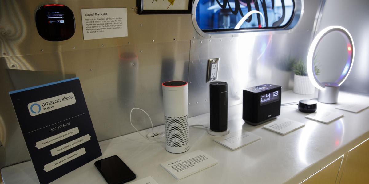 El asistente personal Alexa está integrado en los dispositivos de Amazon, como los altavoces inteligentes Echo.