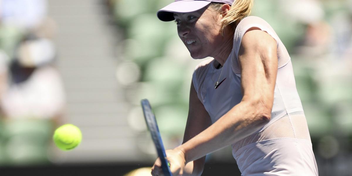 La rusa María Sharapova eliminó a la letona Anastasija Sevastova del Abierto de Tenis de Australia, que se disputa en Melbourne (Australia).