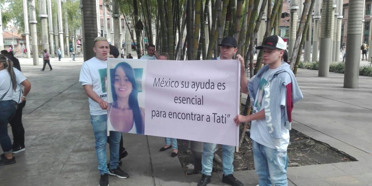 Los allegados de la colombiana desaparecida en México piden a las autoridades que investiguen los hechos.