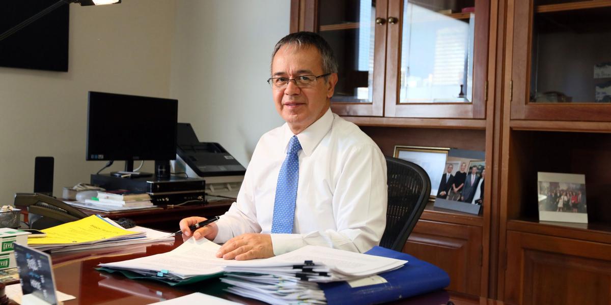 El nuevo presidente de la Sala Penal de la Corte Suprema de Justicia, magistrado Luis Antonio Hernández.