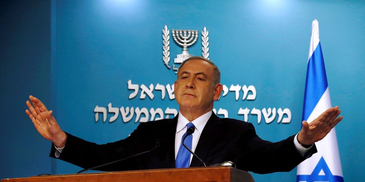 Benjamin Netanyahu, primer ministro de Israel, quien fue acusado de corrupción por la Policía.