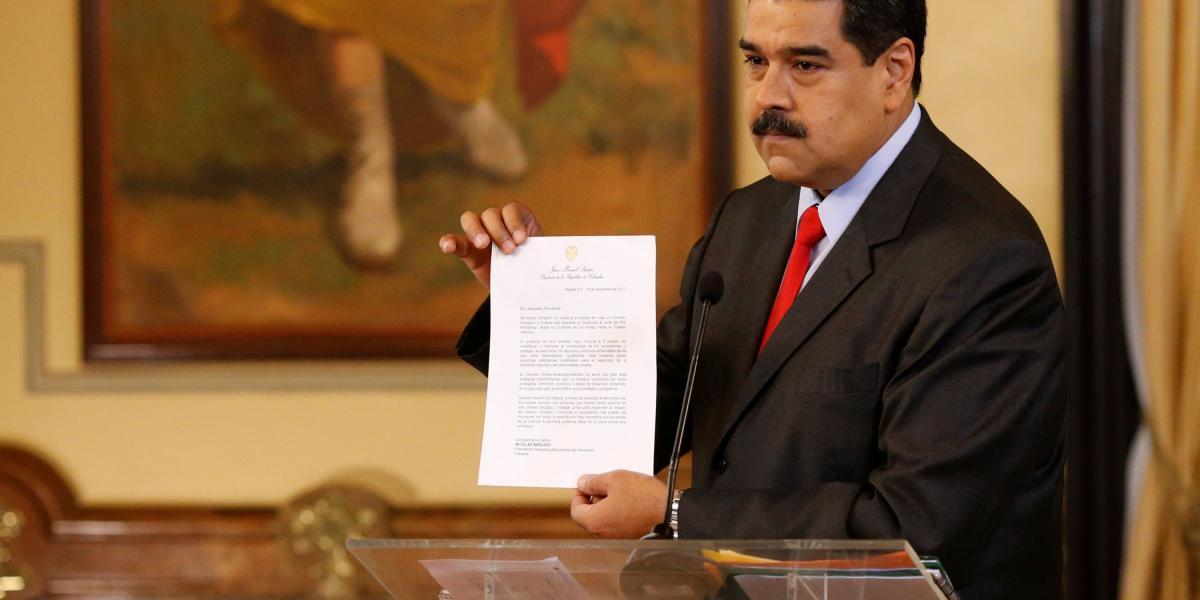 La carta de invitación que mostró Maduro ayer tiene fecha de noviembre.