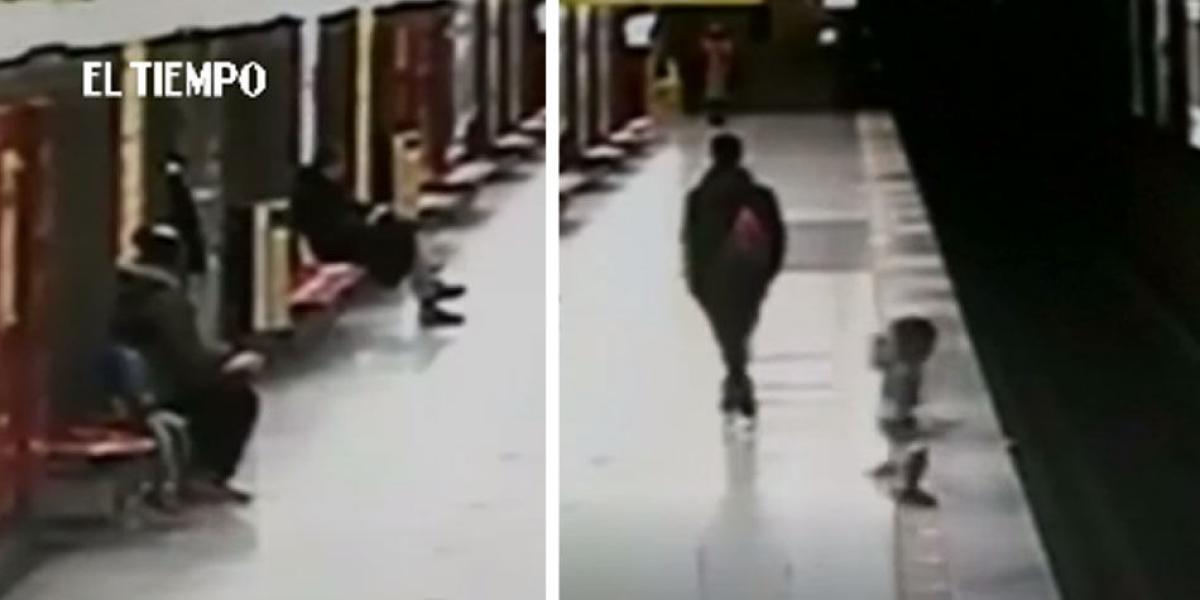 Adolescente rescata niño de vías de metro en Milán