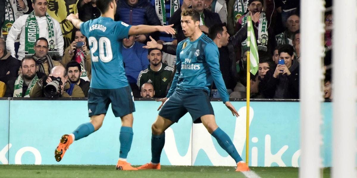 Real Madrid ganó 3-5 en su visita al Real Betis.