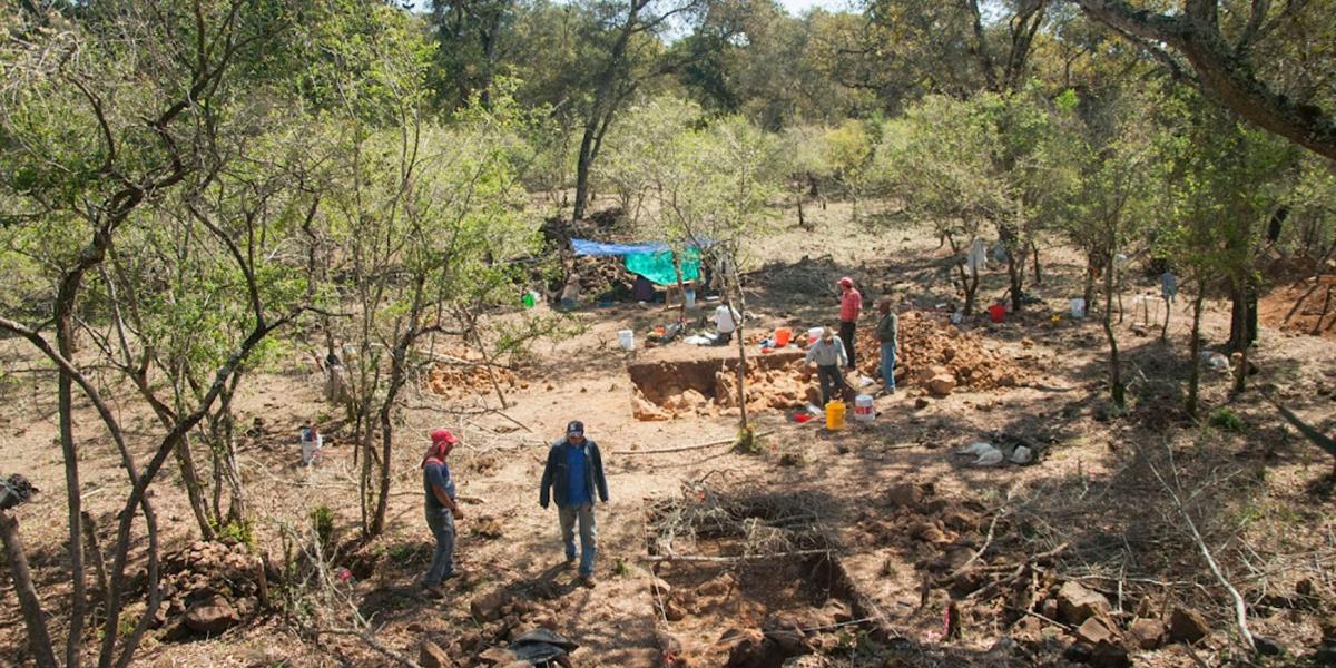 Las excavaciones llevadas a cabo en México por los investigadores de la U. Estatal de Colorado.