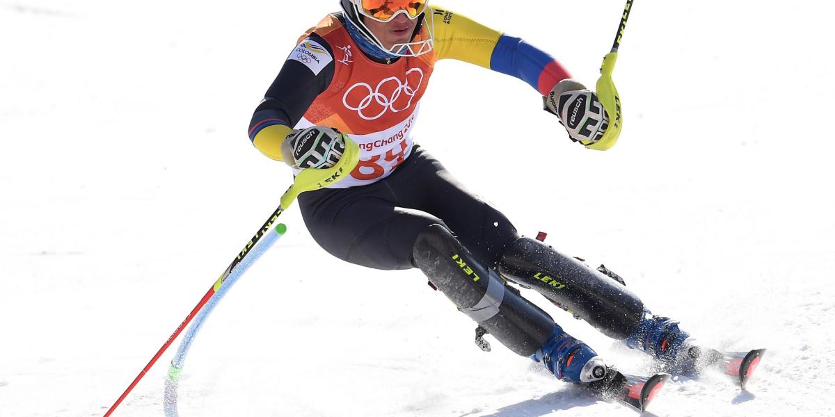 El colombiano Michael Poettoz cerró su participación en los Olímpicos de Corea del Sur en la competencia del slalom.