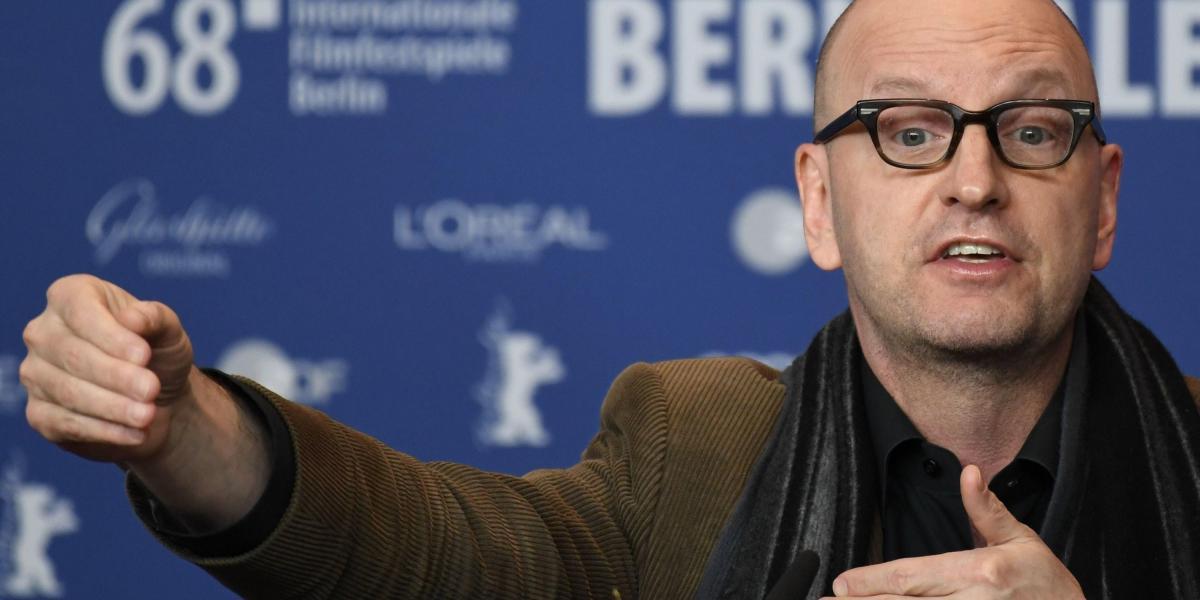 El director Steven Soderbergh ofrece una rueda de prensa durante la presentación de la película 'Unsane' en el 68º Festival Internacional de Cine de Berlín.