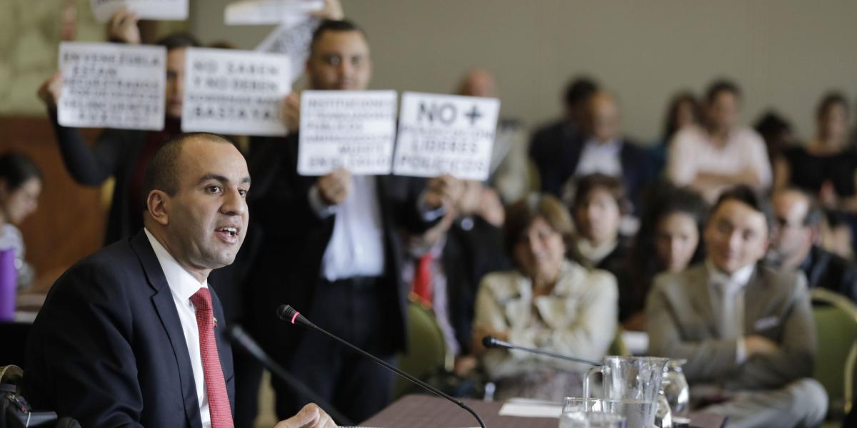 El representante de Venezuela Larry Devoe respondió a los cuestionamientos sobre violaciones a derechos humanos en su país.
