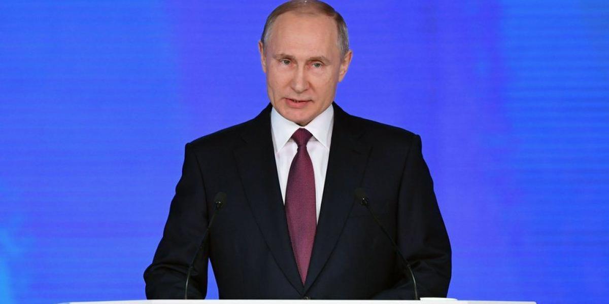 Putin ofreció su discurso sobre el estado de la nación a menos de tres semanas de las elecciones para las que es favorito.