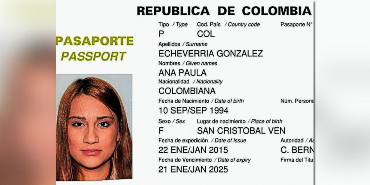 Ana Paula Echeverría nació en Venezuela, pero su nacionalidad y familia son colombianas.