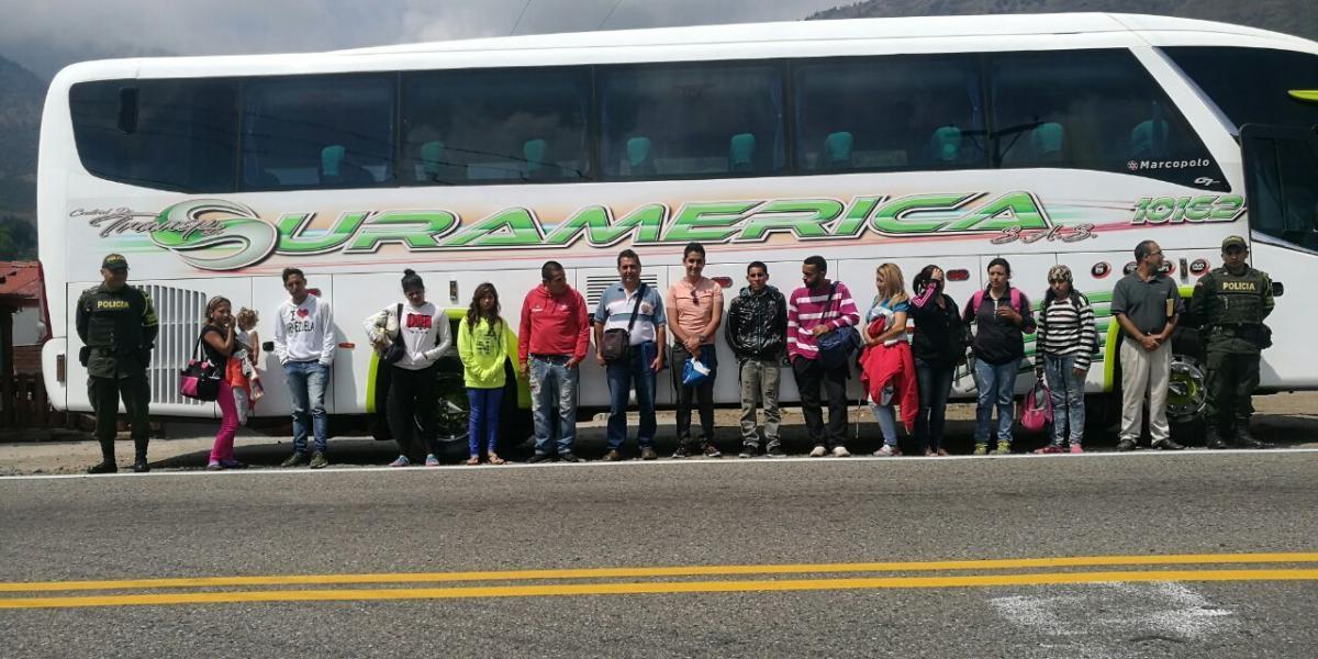 Este fin de semana fueron sorprendidos 21 venezolanos en situación irregular, que viajaban hacia Bucaramanga.