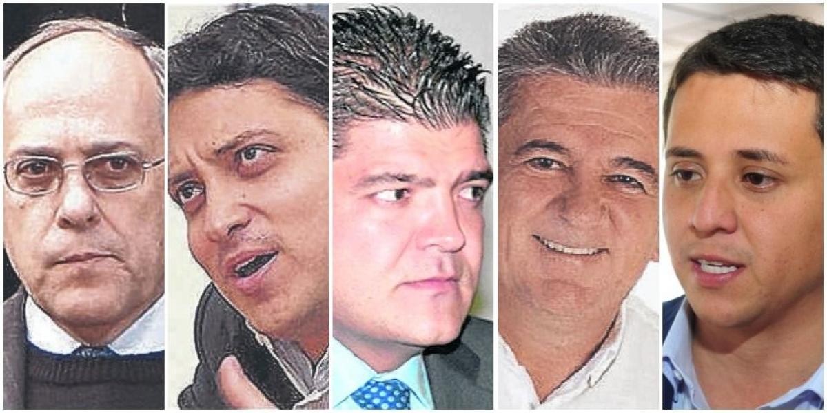 José Obdulio Gaviria, Carlos Fernando Motoa, Juan Diego Gómez, Didier Burgos y Rodrigo Arturo Rojas.