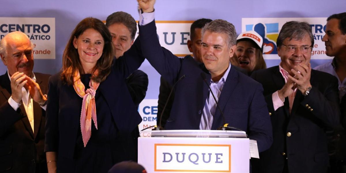 Iván Duque Márquez, candidato del Centro Democrático, obtuvo el triunfo en la Gran consulta por Colombia con 3.982.078 de votos.